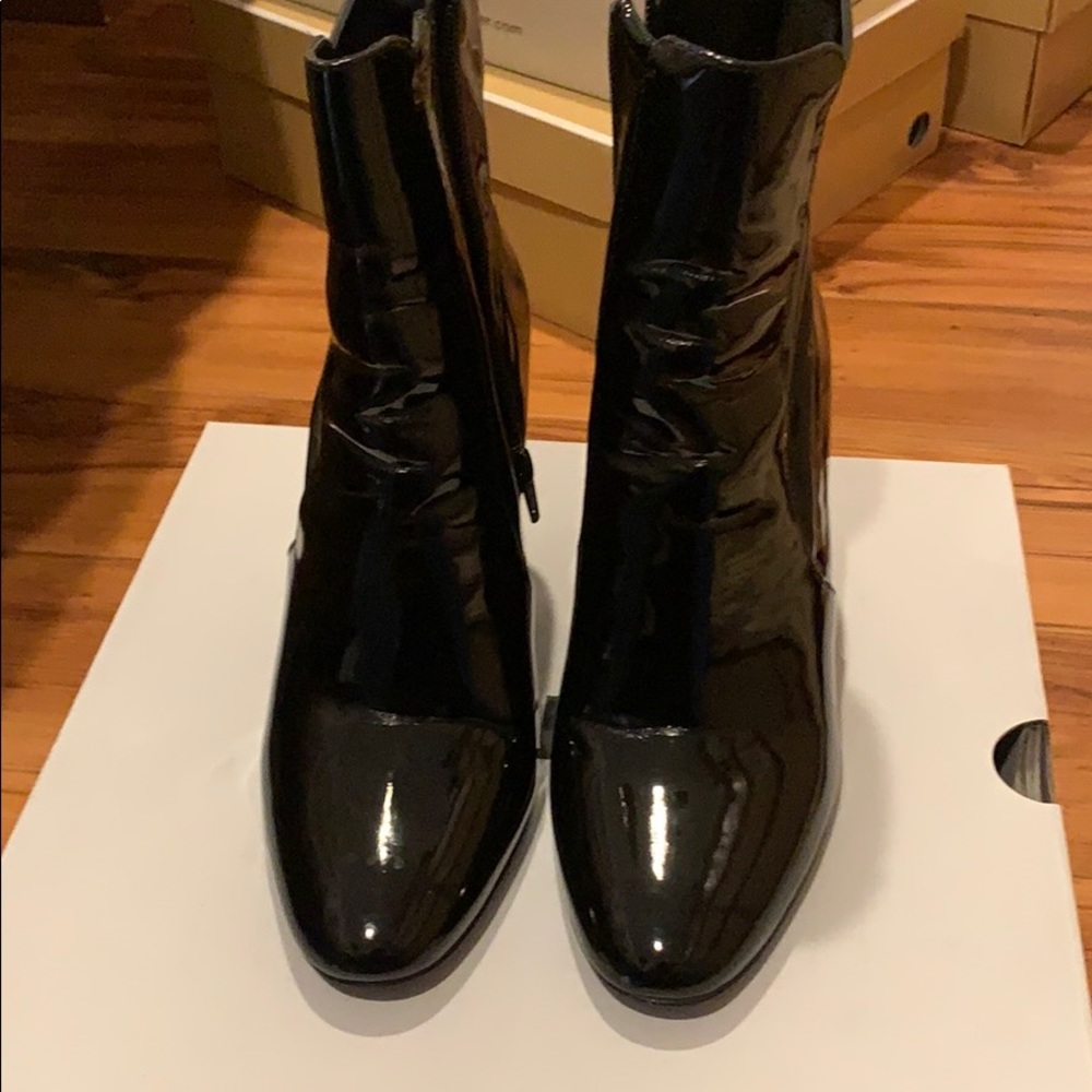 Patent Leather Booties